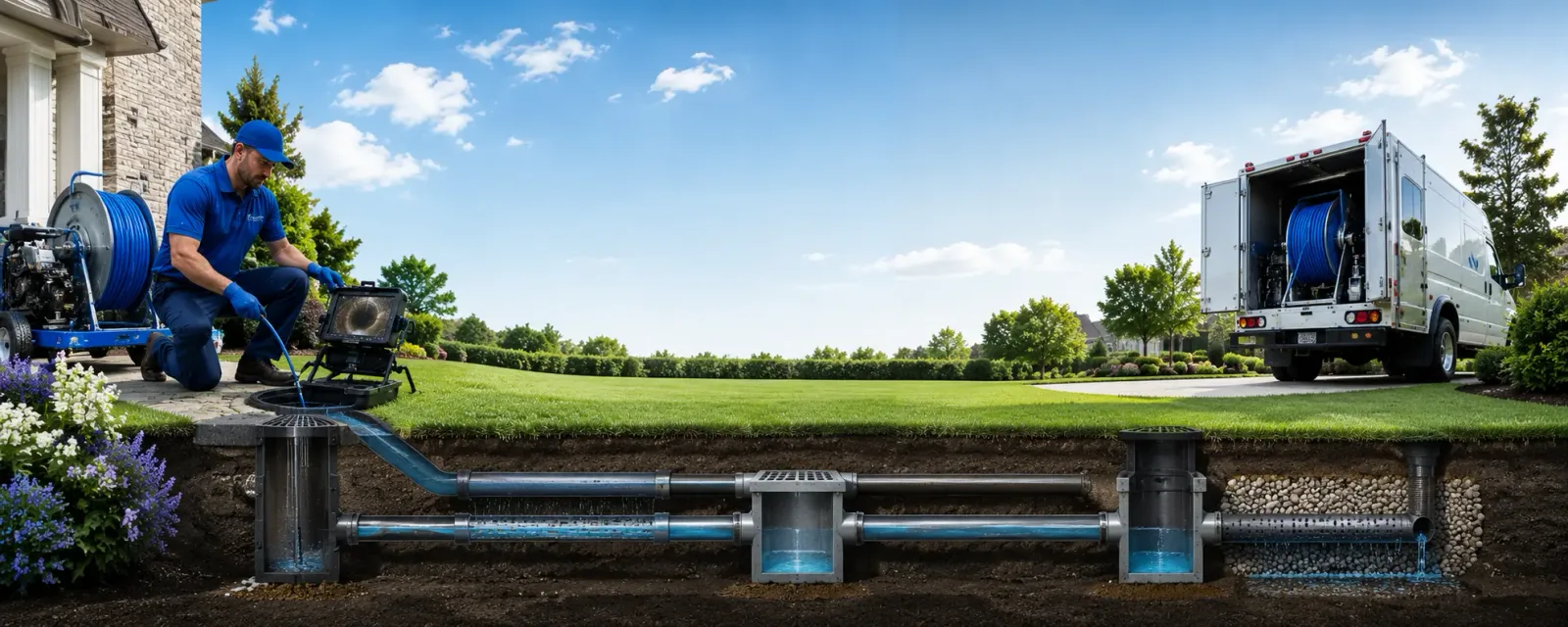 Outdoor drain cleaning information for Fontanet, IN